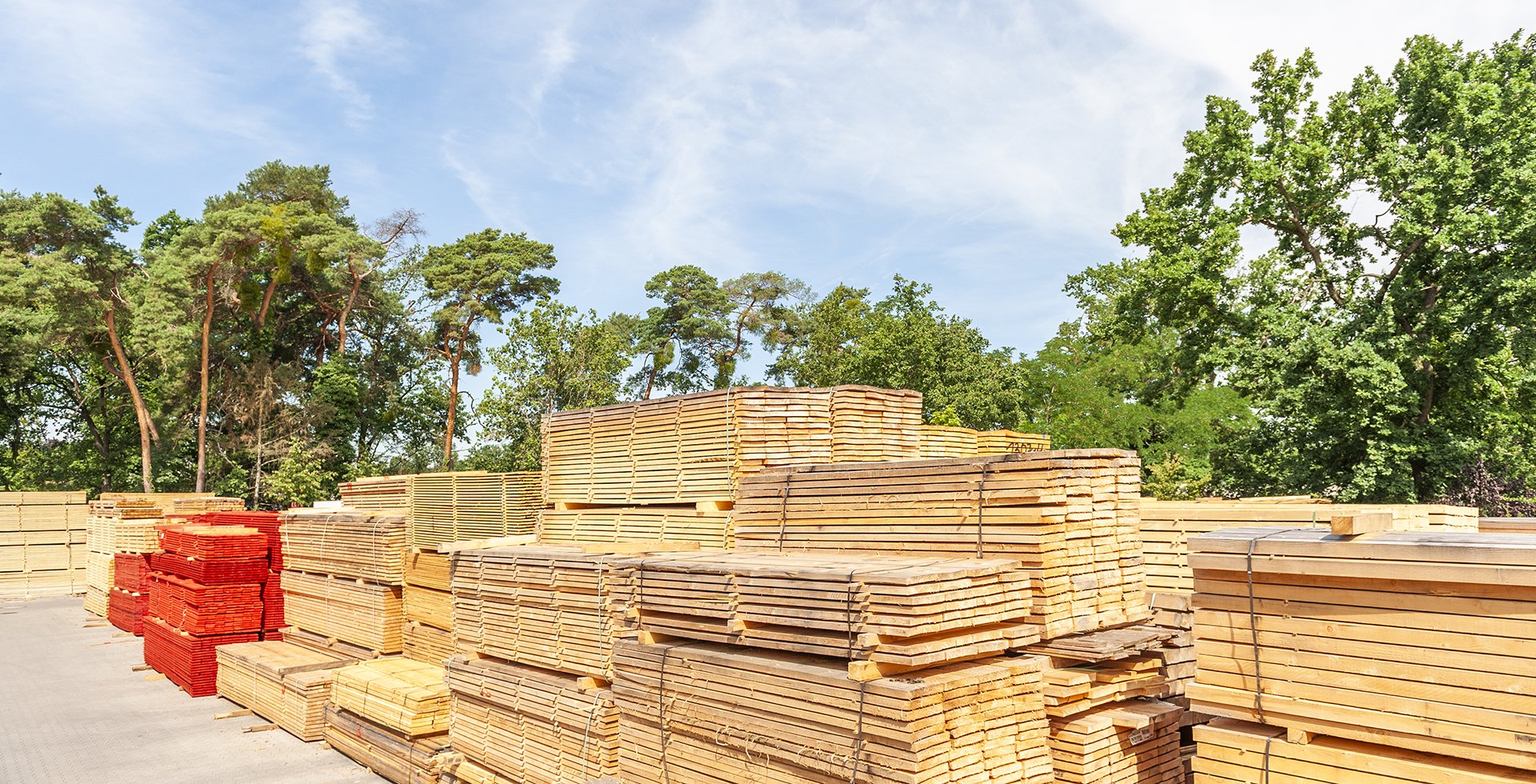 Holzlager der Firma Abresch